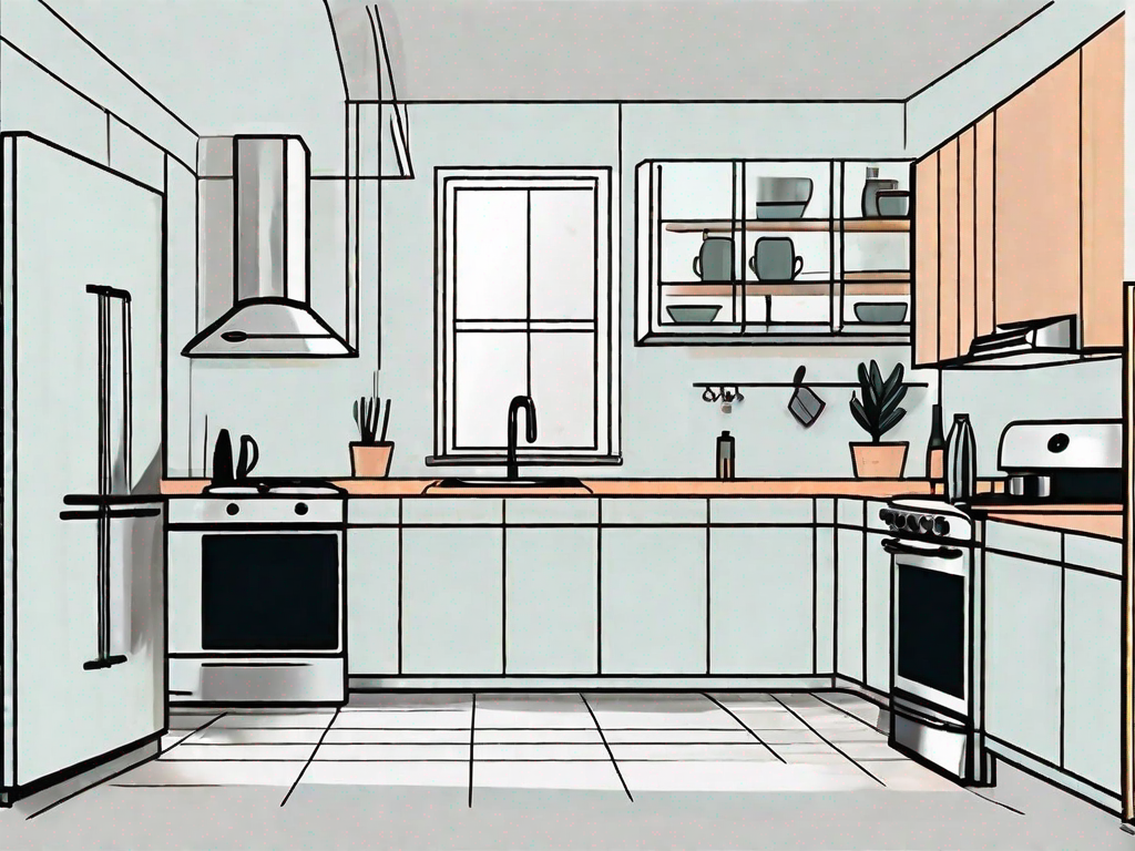 What is the work triangle in kitchen design?