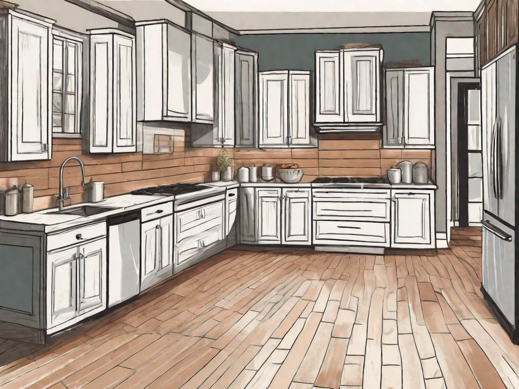 How does flooring material affect kitchen ergonomics?