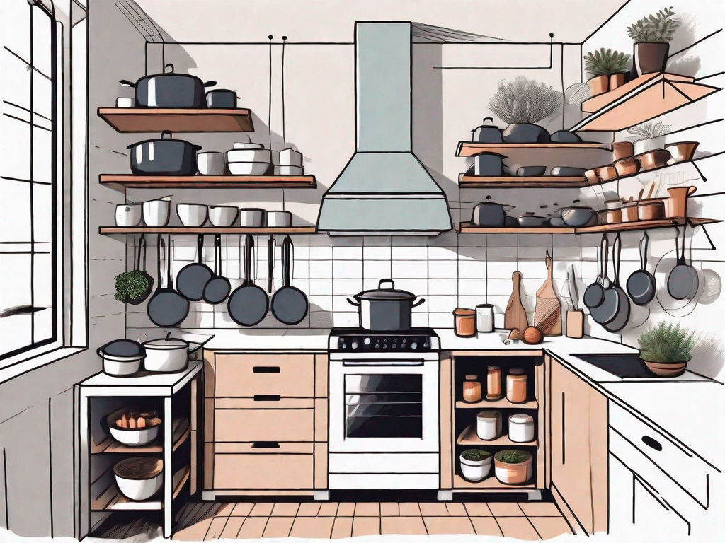 What are the best storage solutions for tiny kitchens?