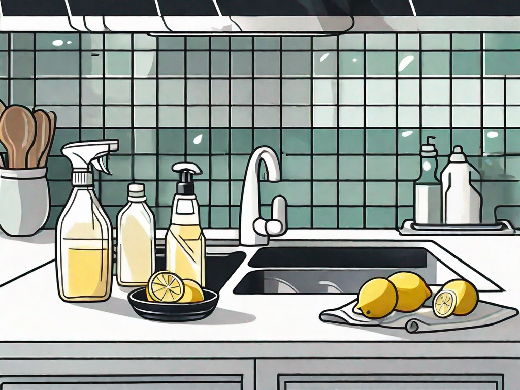 What are eco-friendly alternatives for cleaning the kitchen?