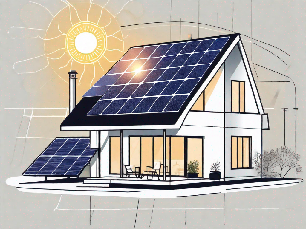 How do solar panels work to generate electricity for homes?