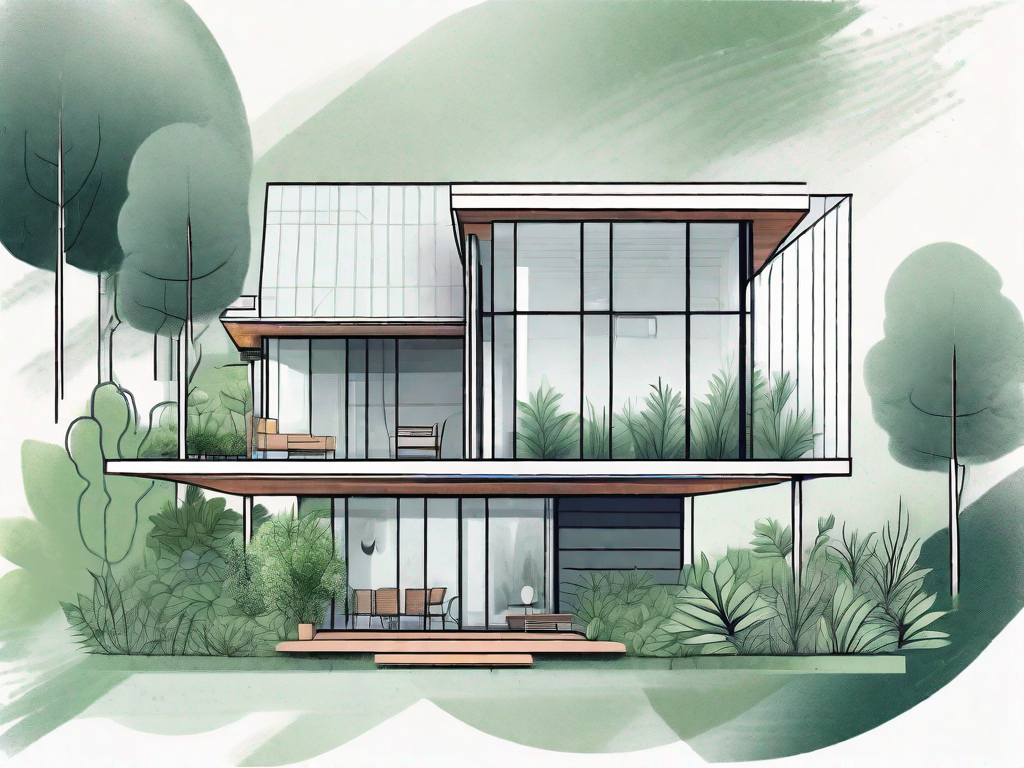 How do green homes promote a connection with nature?