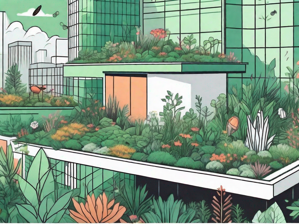 How do green roofs support biodiversity?