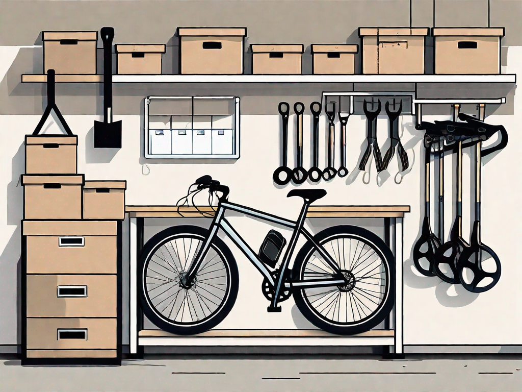 What are the best practices for organizing a small garage or storage room?