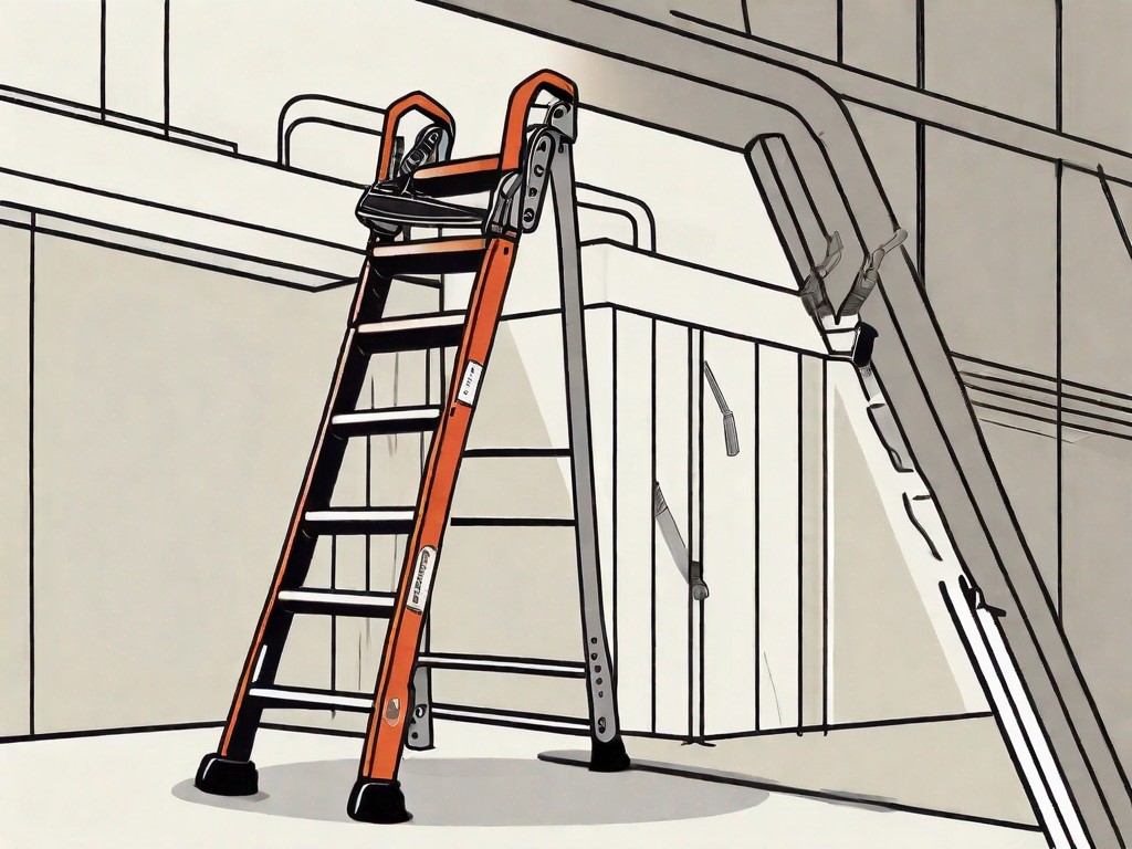 What’s the proper way to set up and use a ladder safely?