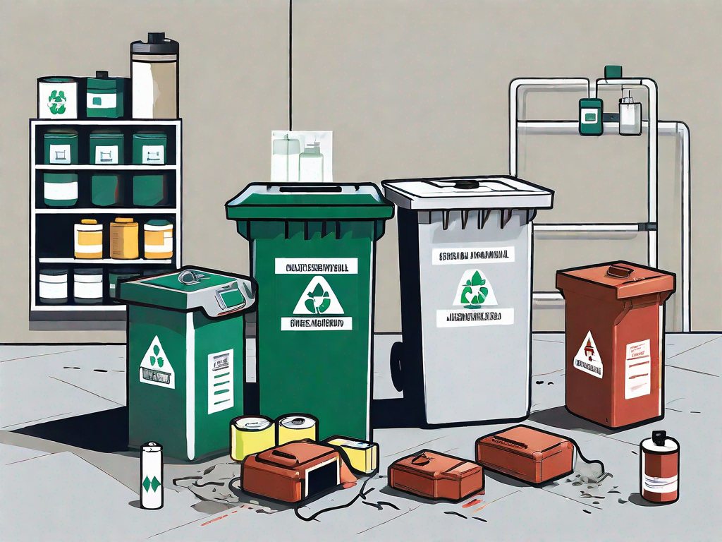 How do I safely handle and dispose of hazardous materials or waste?