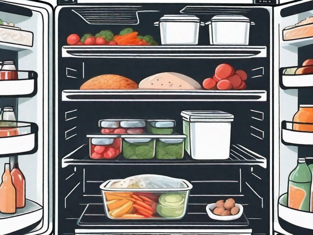 How do I organize my fridge and freezer for optimal food storage?