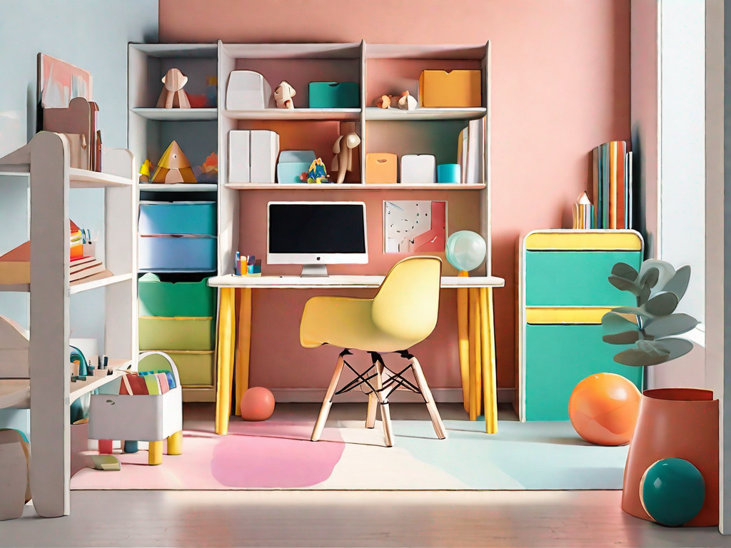 What are age-appropriate furniture options for children’s workspaces?